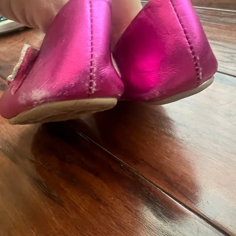 Sweet Kicks Bow MaryJane‎ 5t Pink Metallic Girly